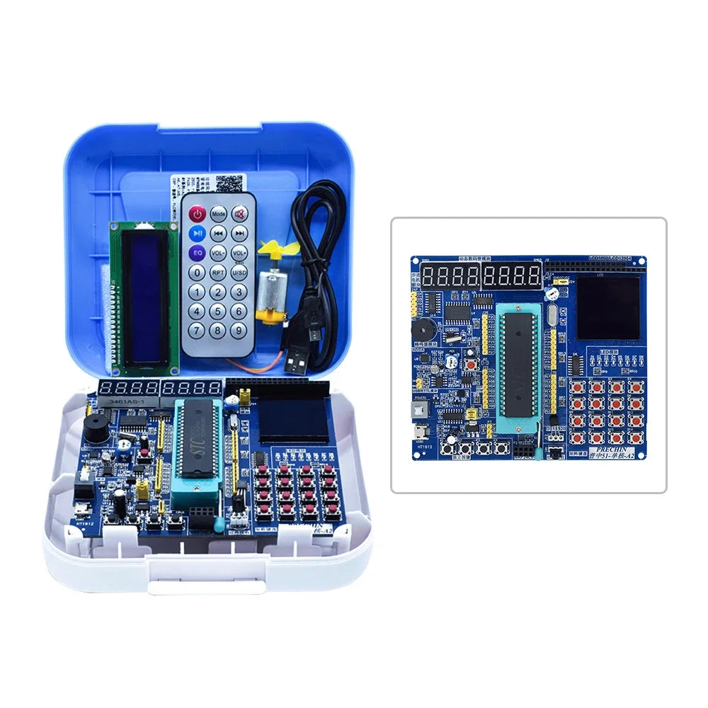 STC89C52 Controller 32/64-bit Operating System Microcontroller Experiment BoardC51 Development Board LCD1602 8051 MCU