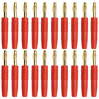 20/80/400Pcs 2mm Red Black Banana Male Plugs Banana Plug Connector Audio Speaker Wire Cable Connectors