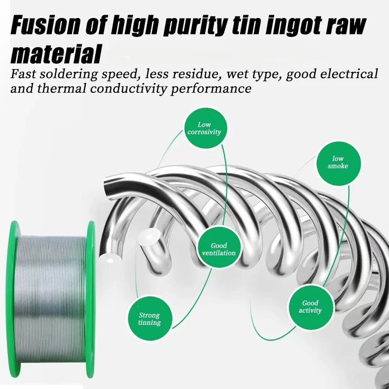 Lead-free No-clean High Purity Solder Wire Tin Melting Point 217 Degrees Solder Wire for Electronic Repair Sn99.3cu0.7