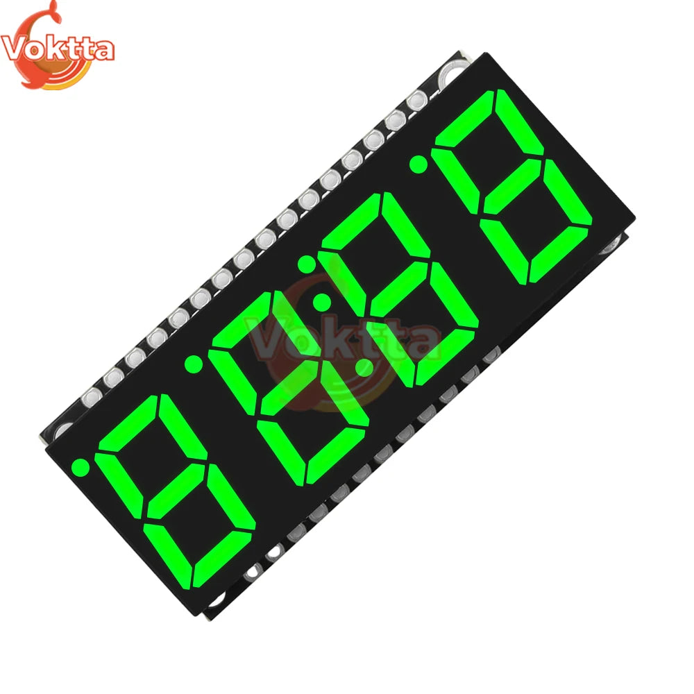 4 Bits Digital LED Display Module DIY Clock Electronic Kits 7 Segment 0.56 inch Time Clock Indicator with HT16K33 Driver Board
