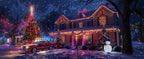 RGB Leather LED Fairy Lights 10M 40M Smart Bluetooth Music Light String IP65 Holiday Garland Decoration