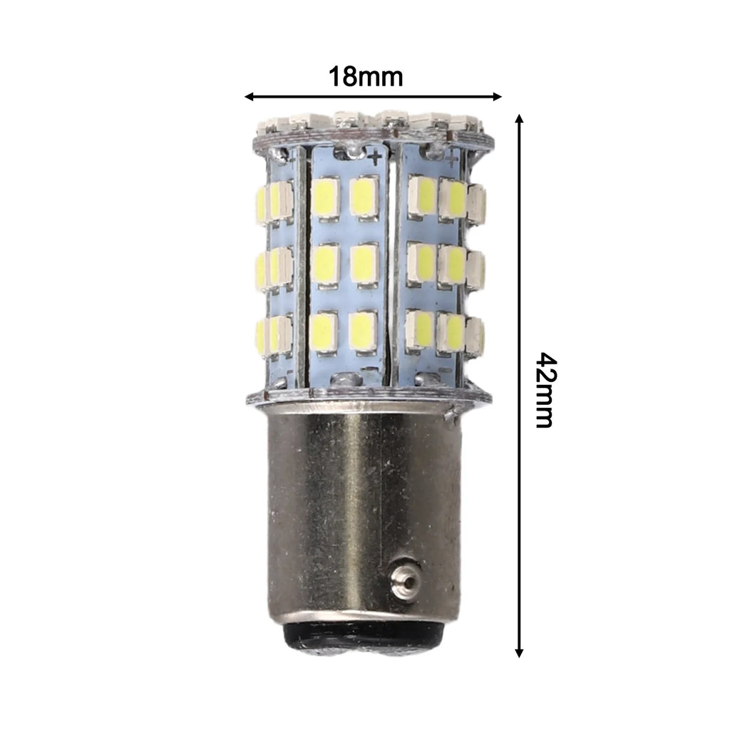 2PCS Small LED Bulbs ForSMD 1206 BAY15D 64SMD LED 1157 Dual Filament Brake Stop Tail Light Bulb Globe 12V Turn Signal Light