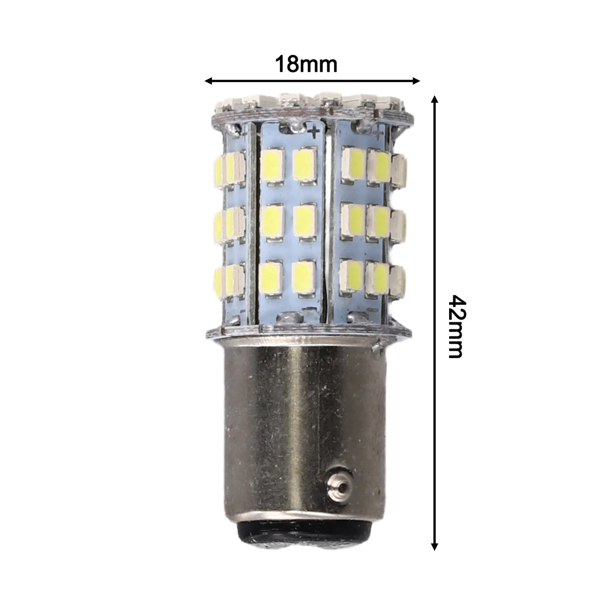 2PCS Small LED Bulbs ForSMD 1206 BAY15D 64SMD LED 1157 Dual Filament Brake Stop Tail Light Bulb Globe 12V Turn Signal Light