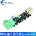 TTL Turn To RS485 Module Hardware Automatic Flow Control Module Serial UART Level Mutual Conversion Power Supply Module 3.3V 5V