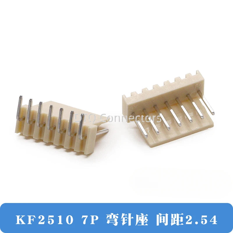 50/100PCS KF2510 connector straight pin socket bent pin socket 2.54MM 2A 3AW 4 5 6 8 10 12P