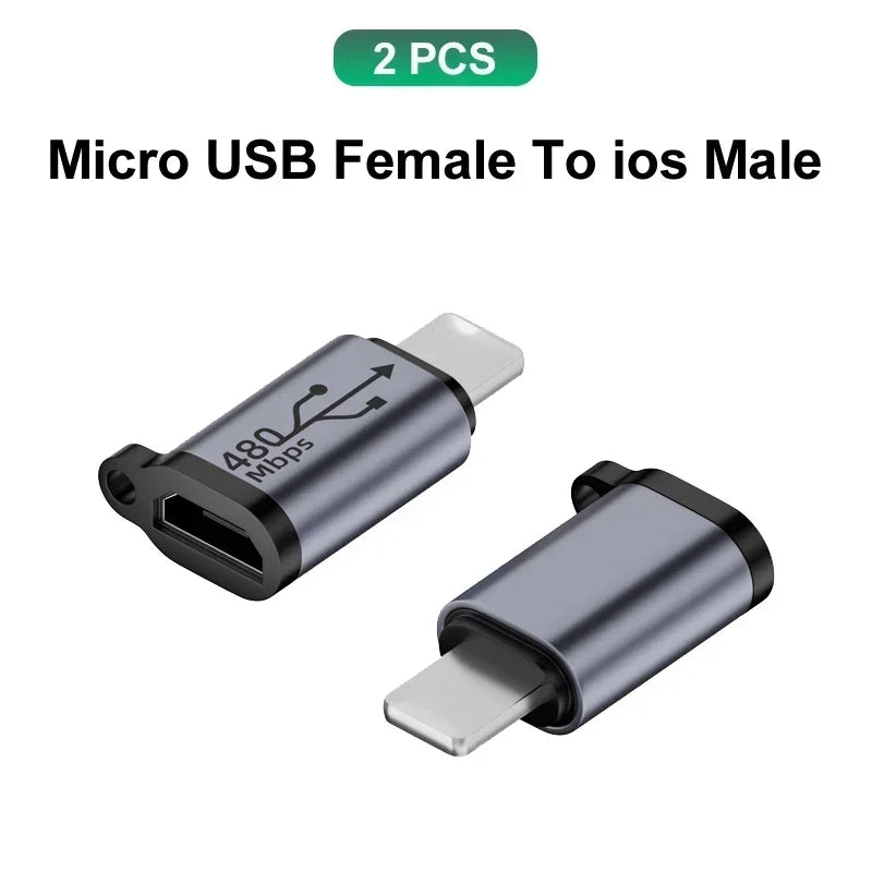 USB C Adapter Type C To Micro To Mini USB Female Converters for IPhone 14 13 Xiaomi Samsung for Lightning Male Charger Adapter