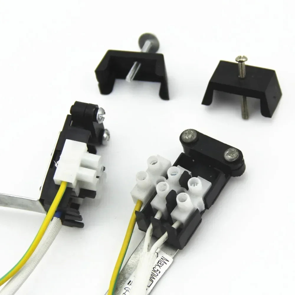 6pcs Gu10 Ceramic LED Spotlight Socket GU10 Halogen Bulb Base Lampholder 18cm Nylon Wire PV Wiring Terminal Junction Box