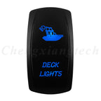 12V 20A Blue Led Car Boat Laser Rocker Switch ON OFF, (ON) OFF, ON OFF ON, (ON) OFF ON, (ON) OFF (ON) Waterproof