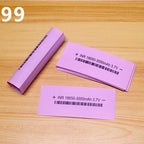 100pcs/lot Shrinkage packaging skin for lithium battery 18650 battery PVC heat shrinkable film insulating sleeve packaging skin