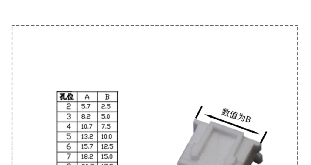 20Set/100Pcs XH 2.54mm Air Docking Connector Leads Header Male/Female Housing+Male/Female Terminals 2P~15Pin Plastic shell
