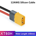 Amass XT60 Cable Connector Male Female XT60H Plug with Sheath Cover 14AWG 12AWG Silicon Wire  XT90 for RC Lipo Battery FPV Drone
