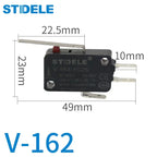 V-16 series micro-motion button limit travel switch with 3 pins, suitable for coffee machine and other small household appliance