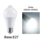 E27 B22 Motion Sensor LED Light Bulb PIR Motion Activated Dusk to Dawn Indoor Outdoor LED Light Bulb For Garage Front Door Porch
