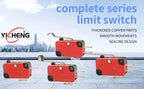 10Pcs Hinge Roller Lever Arm SPDT 1NO 1NC Snap Action Micro Switch,250W ~1500W optional.Lead Limit Switch