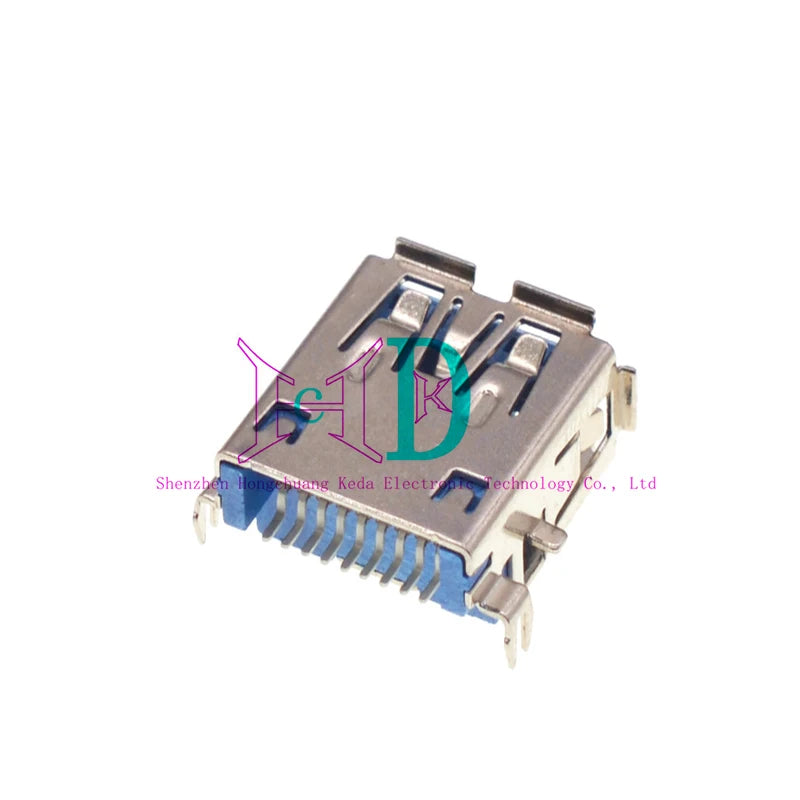 2PCS USB3.0 Connector 3.0 Type A Female Type B Type AF 90 Degree Side Insertion 180 Degree High Speed Interface Printer Terminal