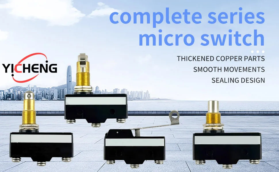 10Pcs SPDT NO+NC Hinge Roller Lever Microswitch Action Switch