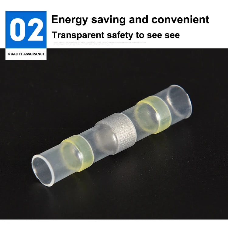 Solder Waterproof Heat Shrink Tubing Insulated Sealed Wire Connectors Car Marine Use Quick Wiring Terminals Cable Butt Sleeve