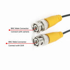 AHD CCTV Camera Video Cable BNC+DC 2 in 1 Video Power Analog Cameras Wires for 2MP 5MP 8MP AHD/TVI/CVI/CVBS Analog DVR System
