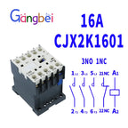 Mini AC Contactor, CJX2-K0910, K0901, K1210, K1201, K1610, 3main 1NO/3main 1NC Coil Voltage,230V, 50Hz,60Hz,9A,12A,16A 110V,24V