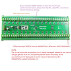 32 Channel K-type Thermocouple Module Modbus RTU RS485 MAX6675 MAX31855 DC7-25V DIN Rail Temp Acquisition Industrial Monitor