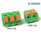 50pcs 5.08mm/0.2in 7.62mm/0.3in FFKDS KF141V/R 142V/R Spliceable PCB Push Spring Phoenix Contact Wire Terminal Block Connector