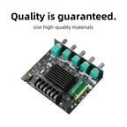 MT21 2.1 Channel Bluetooth 5.0 Digital Amplifier Module 100W+50W+50W Subwoofer Audio Board Treble Bass Adjustment AUX Input for Speaker DIY