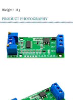 WAVGAT Linear Conversion Voltage to Current Transmitter Signal Module 0-5V to 4-20mA