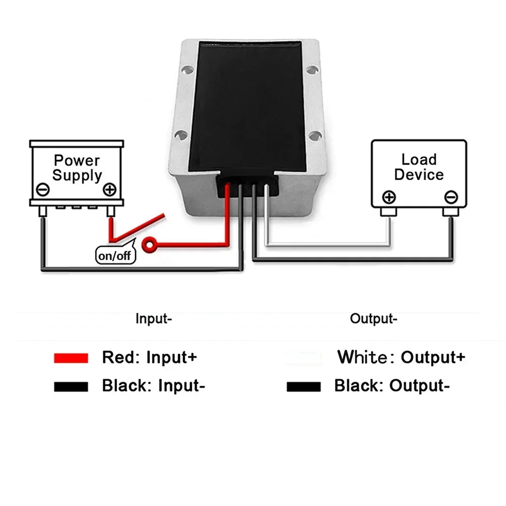 24V to 12V 1A-60A Power Converter DC Step Down 24 Volt to 12 Volt Buck Module Buck Regulator Voltage Transformer