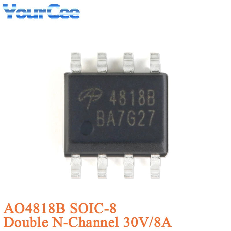 20pcs/5pcs AO4407A SOIC-8 4407A P-channel -30V/-12A SMD MOSFET Field Effect Transistor Chip AO4405AO4411 AO4413 AO4421 AO4435