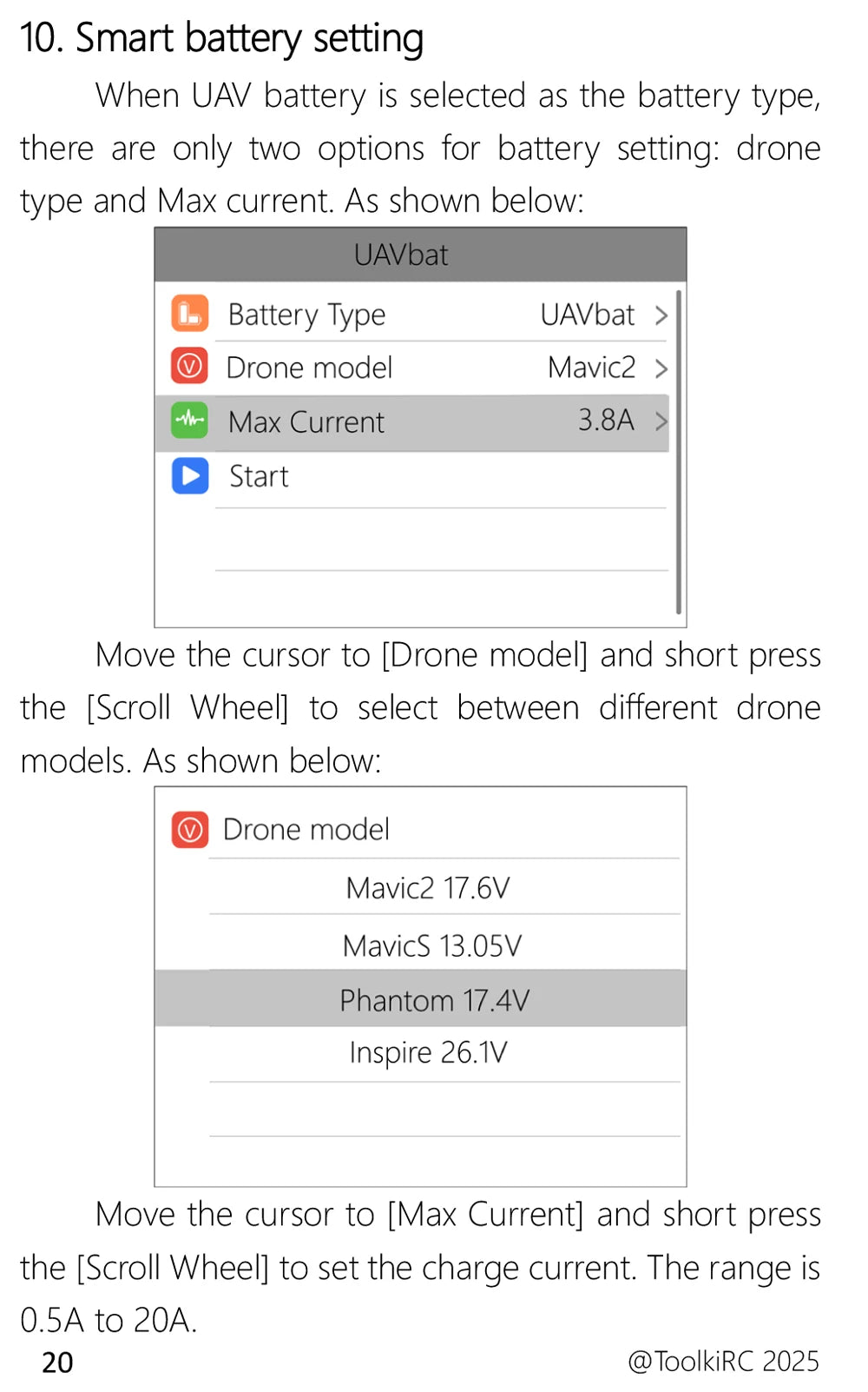 ToolkitRC M8AC Smart Lipo Battery Charger Discharger AC 200W DC 600W 20A for 1-8S LiHV Lipo Battery PD 65W FPV Model Parts Car