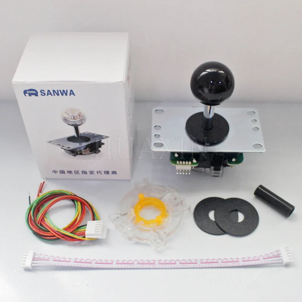Original Japan Sanwa Joystick JLF TP 8YT Fighting Rocker With Topball 5pin Wire Jamma Arcade Vending Game PC PS3 XBOX Kit DIY