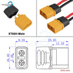 3-12Pairs XT60H (XT60 Upgrade) Connector XT60H Male Female Bullet Connectors Plugs with Sheath for Lithium Battery RC Planes Car