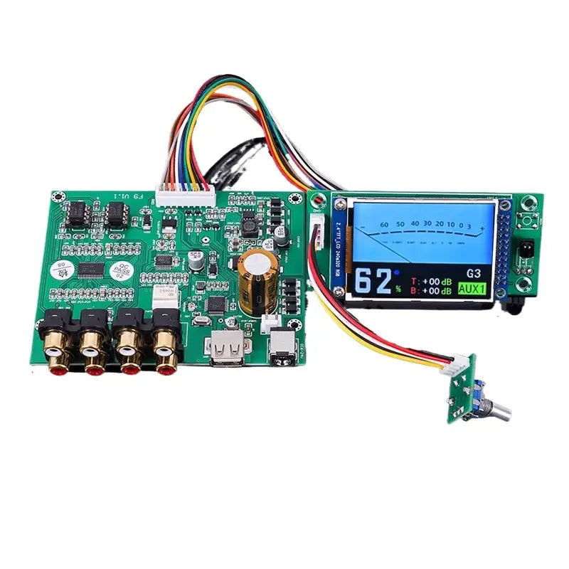 HIFI Preamp Bluetooth 5.3 USB Player PCM5102 Independent Decoding with 2.4inch TFT Pointer Screen