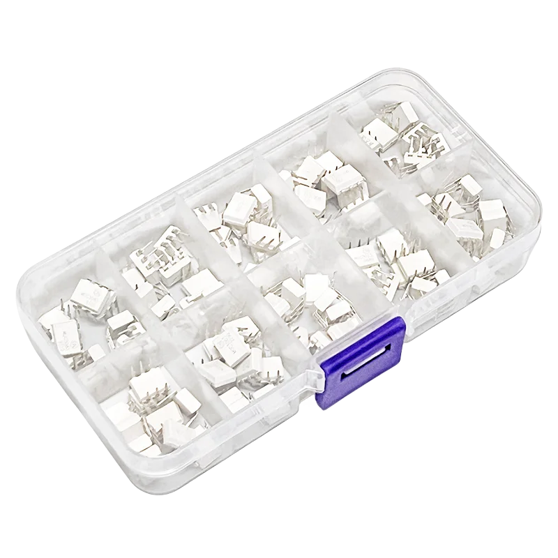 50PCS/Set Integrated Circuit DIP Optocoupler KIT 4N25 4n26 4N27 4N28 4N33 4N29 4N30 4N31 4N32 4n35 IC Combination kit box