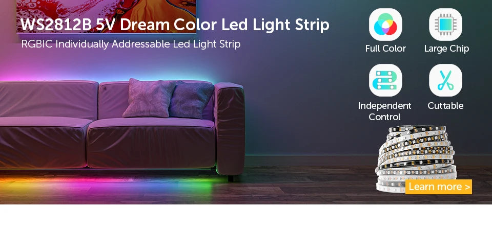 1-10Pcs WS2812B RGB Flexible 16x16 8x32 256Leds Pixel Panel Matrix Screen Led Module WS2812 IC ECO Individually Addressable DC5V