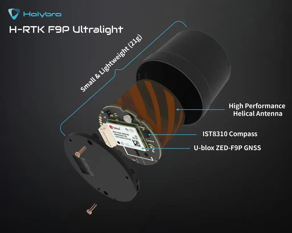 Holybro H-RTK F9P Ultralight Droe Accessories High GNSS Module IST8310 ZED-F9P New Generation High