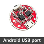 Micro USB & Type-C Dual Interface Side Press Flashlight Driver Board 3-Speed Dimming Constant Current Circuit Board