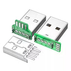 MICRO Type-C 5Pin USB To DIP PCB Converter Adapter 90 Degree Right Angle Breakout Board Repair Welding Socket Connector Port