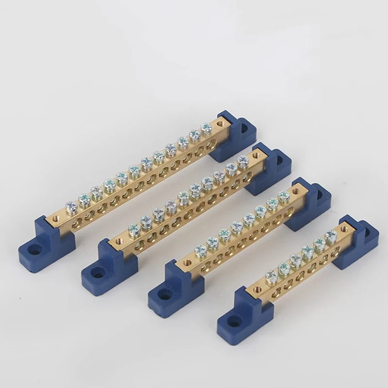 019 Series 6*9 8*12 4/6/8/10/12/14/16 Hole Zero Ground Row Copper Bar Connection Terminal Wiring Terminal of Distribution Box