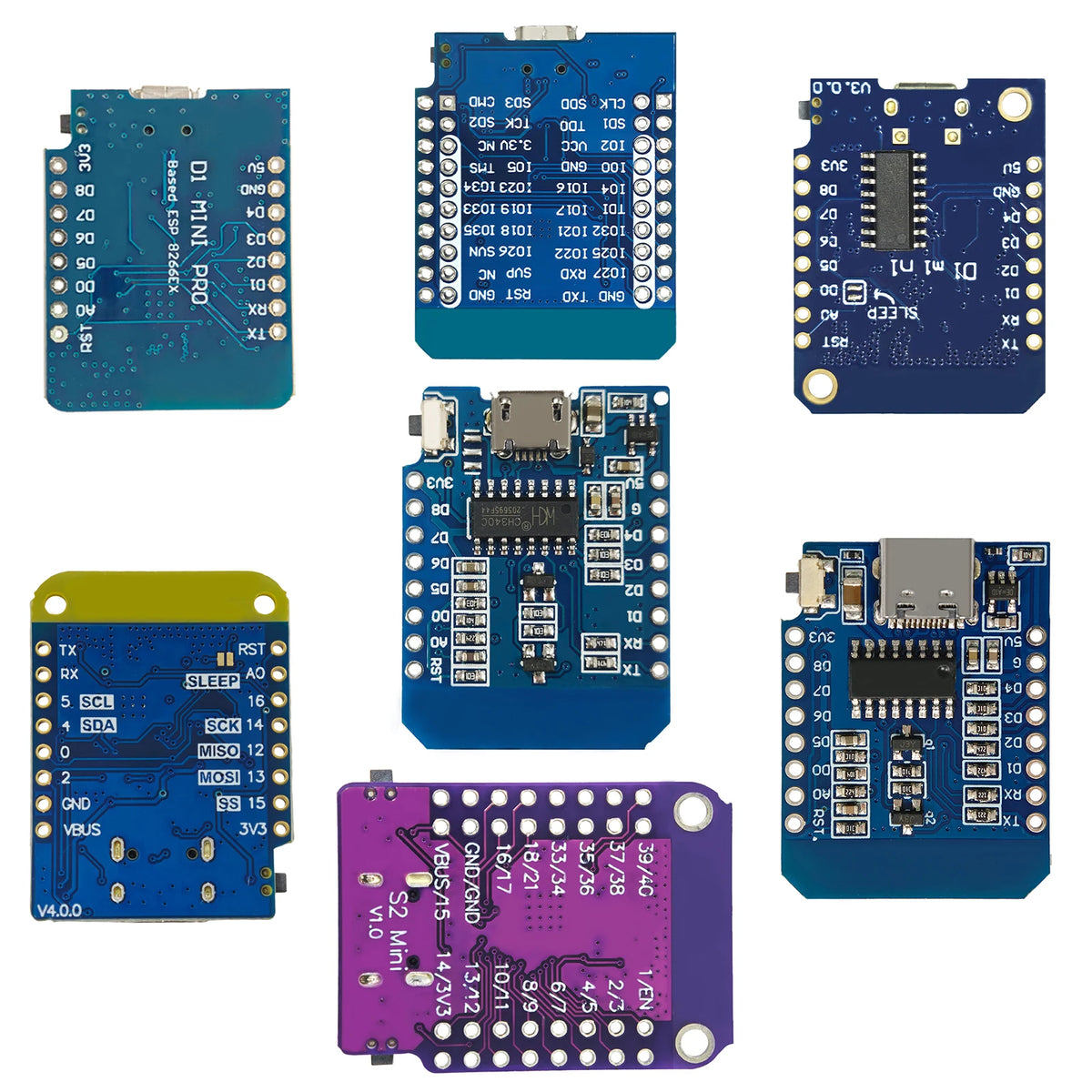 Wireless D1 Mini Pro Development Board ESP8266 ESP32-S2 WiFi Bluetooth IoT 16MB 4MB TypeC for Arduino NodeMCU Starter Kit Module