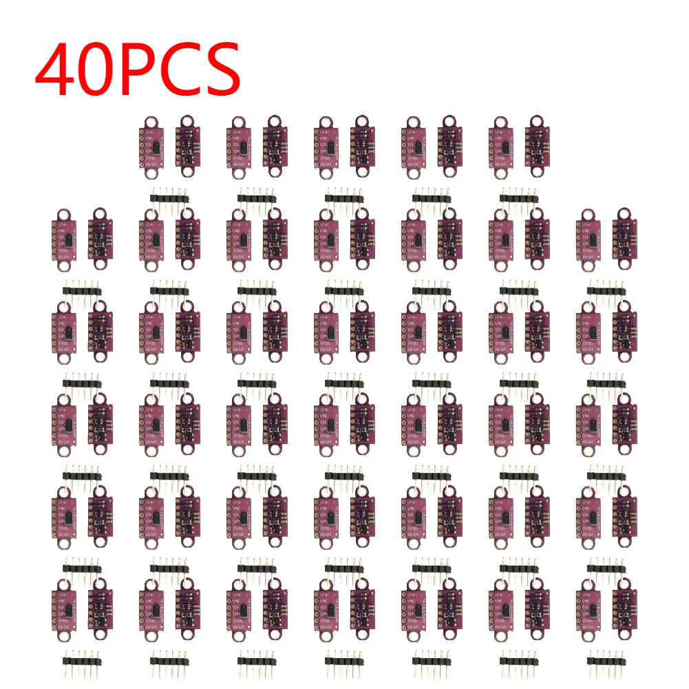 1-50PCS VL53L0X Time-of-Flight (ToF) Laser Ranging Sensor Breakout 940nm 3-5V GY-530 VL53L0X V2 Laser Distance Module IIC