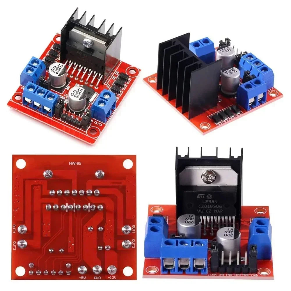 L298N DC Motor Driver Module L298N Stepper Motor Smart Car Robot Breadboard Peltier High Power L298 DC Motor Driver for Arduino