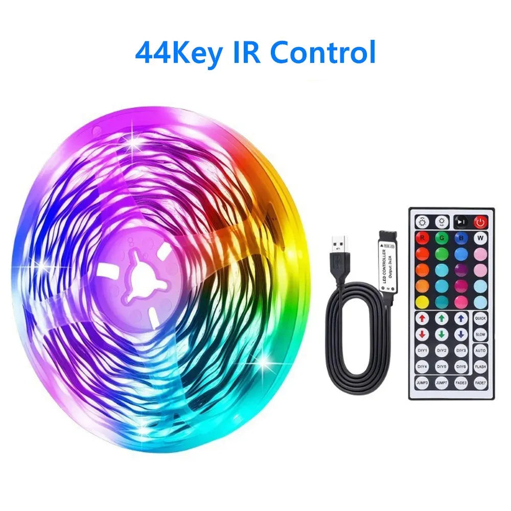 DC 5V LED Strip Light RGB USB 24Key Bluetooth Infrared LED Remote Control For Holiday Lighting Room Decoration Gaming For Girls