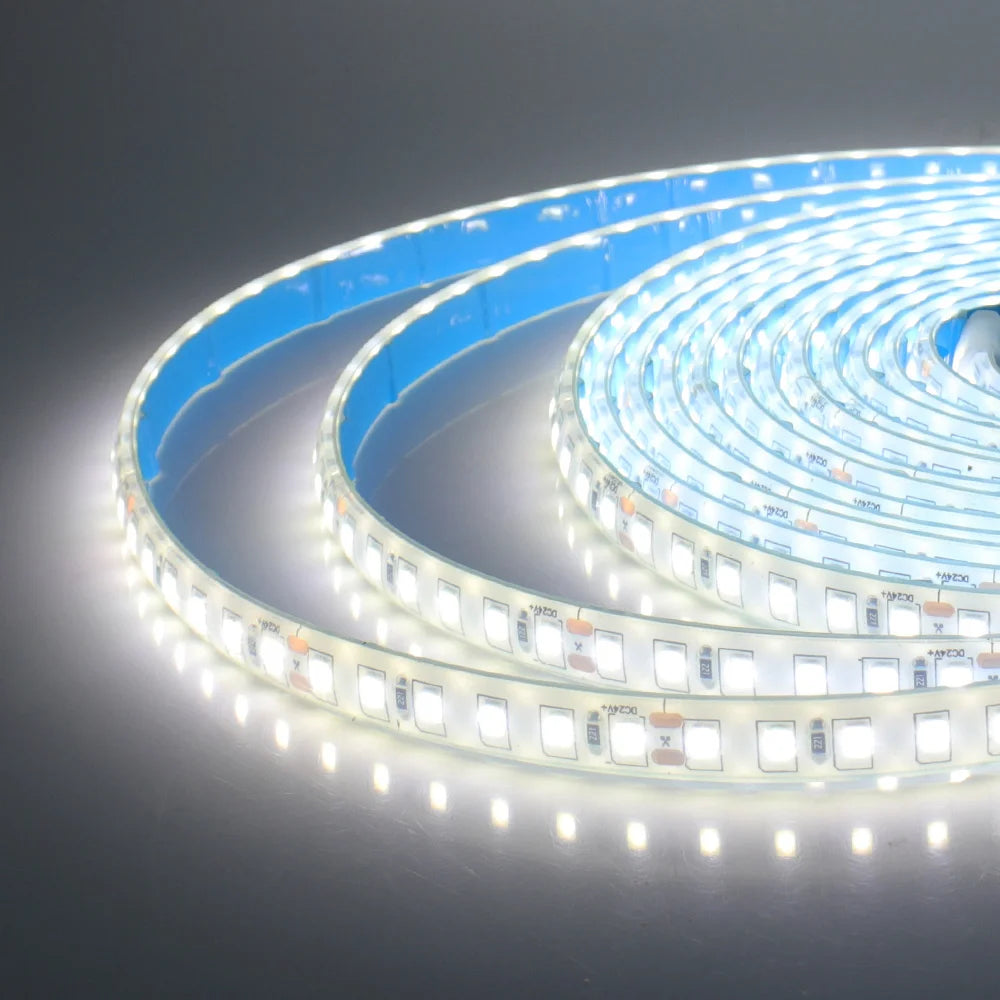 12V 24V 5m 10m 20m LED Strip Light IP68 Waterproof 2835 9 Colors Flexible Tape with 2pin Wire 120LED/m Bright Ribbon 0.5m 1m 2m