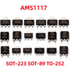 50/100Pcs AMS1117-1.2V 1.5V 1.8V 2.5V 3.3V ADJ SOT-223 SOT-89 AMS1117CD-5.0 TO-252 Adjustable/Fixed Low Dropout Linear Regulator