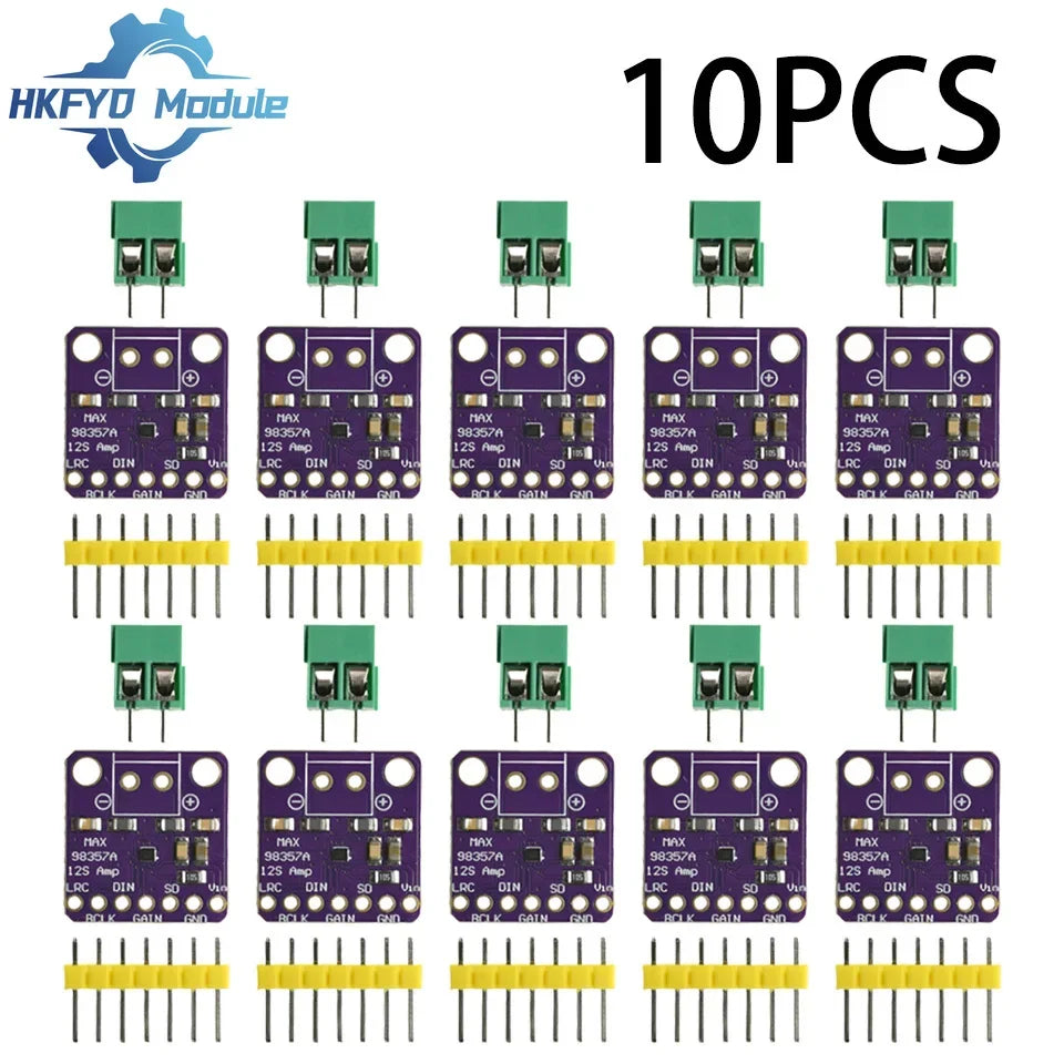 1-50pcs MAX98357A I2S Class D Audio Amplifier – 3W Digital Power Module for DIY Speakers & Smart Voice Systems