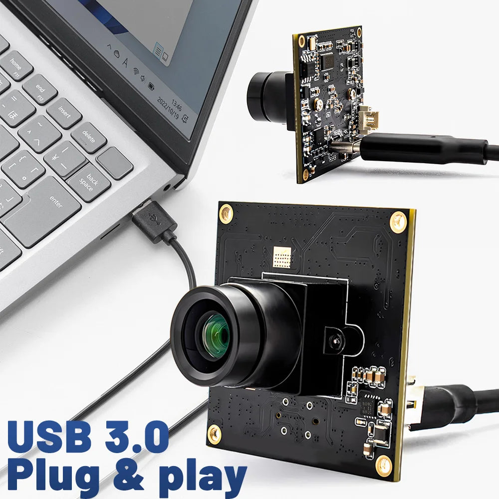 USB3.0 Global Shutter Camera Module 2.3MP 120FPS High Frame Rate Webcam With No Distortion M12 Lens Plug And Play For Video Live