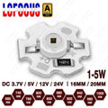1pc DC 3.7V 5V 12V Infrared LED Chip 680nm 740nm 800nm 850nm 880nm940nm 980nm 1000nm Aluminum PCB 16MM 20MM 1W 3W 5W Light Beads