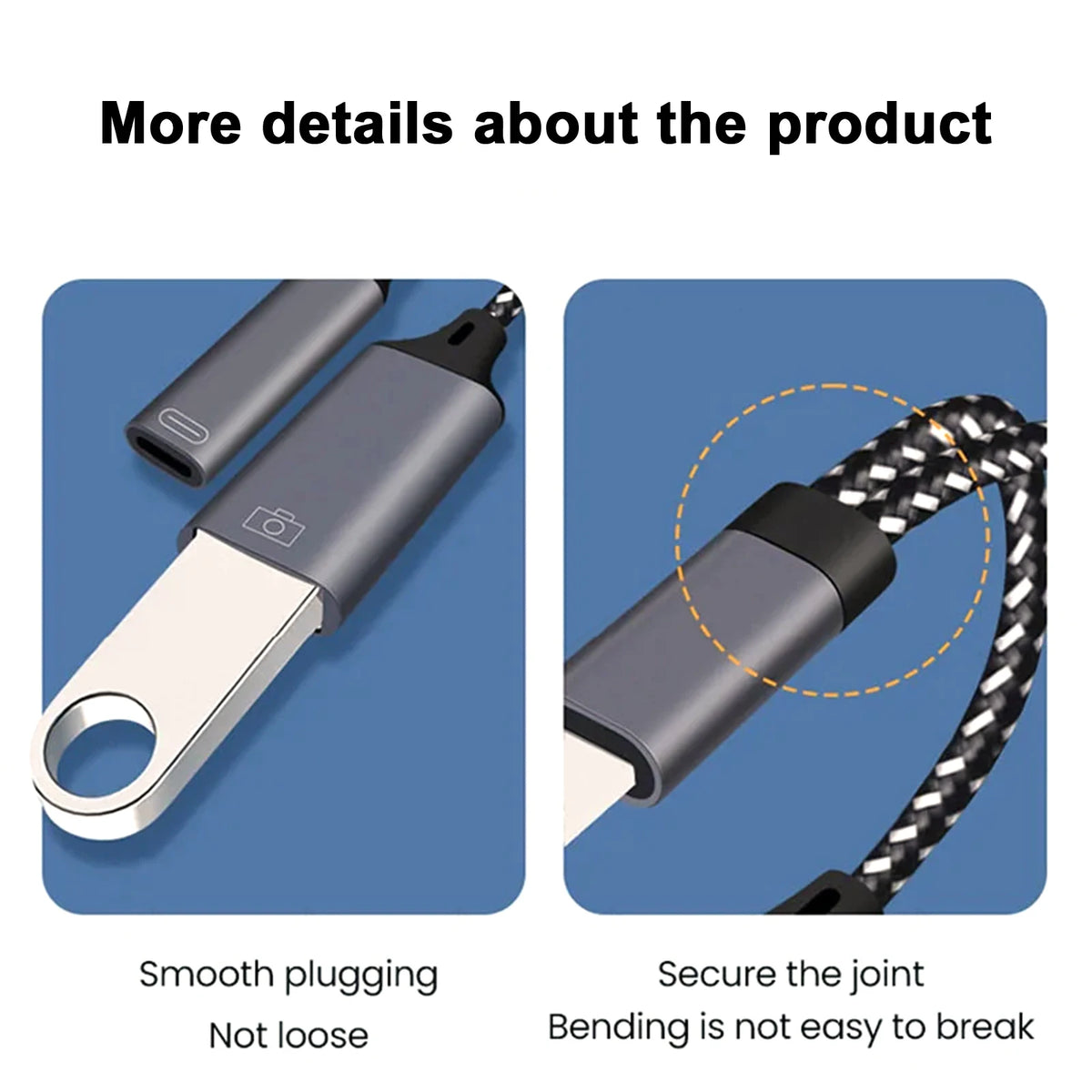 2 In 1 USB C OTG Cable Converter Type C to USB 3.1 PD Fast Charger Port With USB Female Splitter Adapter For iPad Tablet Laptops
