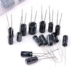 15 Values Electrolytic Capacitor Assortment Kit, 270Pcs 0.1uF to 470uF Aluminum Electrolytic Capacitors Set